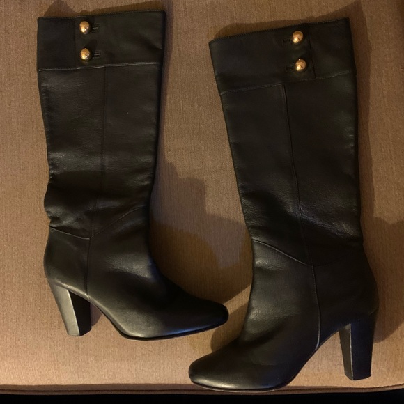 kate spade Shoes - Black Leather Kate Spade Riding Boots